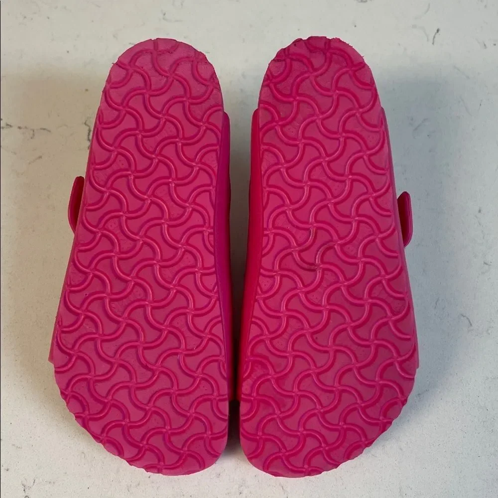 Birkenstock Little Kids Arizona EVA Sandals Pink Two-Strap Slide Sandals Size 10